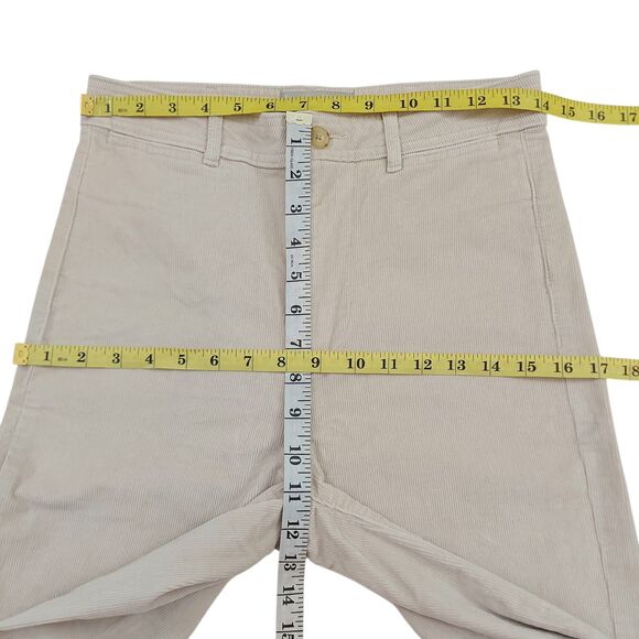 Everlane Corduroy Pants Womens 4 Beige Wide Leg Festival Boho Retro Y2K - Picture 11 of 12